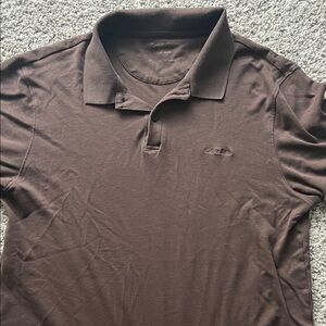 Calvin Klein Dark Brown Polo Shirt